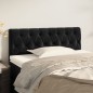 vidaXL Cabecero de terciopelo negro 100x7x78/88 cm vidaXL Cabecero de terciopelo negro 100x7x78/88 cm