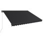 vidaXL Toldo retráctil manual gris antracita 450x300 cm vidaXL Toldo retráctil manual gris antracita 450x300 cm