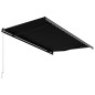 vidaXL Toldo retráctil manual gris antracita 450x300 cm vidaXL Toldo retráctil manual gris antracita 450x300 cm