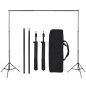 vidaXL Set de estudio fotográfico con telón de fondo e iluminación softbox vidaXL Set de estudio fotográfico con telón de fondo e iluminación softbox