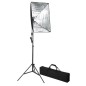vidaXL Set de estudio fotográfico con telón de fondo e iluminación softbox vidaXL Set de estudio fotográfico con telón de fondo e iluminación softbox