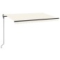 vidaXL Toldo retráctil manual crema 450x300 cm vidaXL Toldo retráctil manual crema 450x300 cm