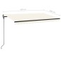 vidaXL Toldo retráctil manual crema 450x300 cm vidaXL Toldo retráctil manual crema 450x300 cm