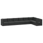 vidaXL Set de muebles de jardín 8 pzas y cojines ratán sintético negro