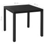 vidaXL Juego de comedor de jardín 5 piezas aluminio negro vidaXL Juego de comedor de jardín 5 piezas aluminio negro