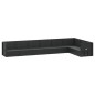 vidaXL Set de muebles de jardín 8 pzas y cojines ratán sintético negro