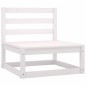 vidaXL Set de salón de jardín de 5 piezas blanco madera maciza de pino vidaXL Set de salón de jardín de 5 piezas blanco madera maciza de pino