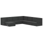 vidaXL Set de muebles de jardín 8 pzas y cojines ratán sintético negro vidaXL Set de muebles de jardín 8 pzas y cojines ratán sintético negro