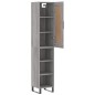 vidaXL Aparador alto madera contrachapada gris Sonoma 34,5x34x180 cm vidaXL Aparador alto madera contrachapada gris Sonoma 34,5x34x180 cm