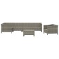 vidaXL Set de muebles de jardín 7 pzas y cojines ratán sintético gris vidaXL Set de muebles de jardín 7 pzas y cojines ratán sintético gris