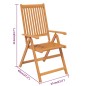 vidaXL Juego de comedor para jardín 7 piezas madera maciza de acacia vidaXL Juego de comedor para jardín 7 piezas madera maciza de acacia