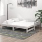 vidaXL Sofá cama extraíble madera maciza de pino blanco 2x(90x200) cm vidaXL Sofá cama extraíble madera maciza de pino blanco 2x(90x200) cm