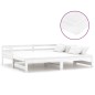 vidaXL Sofá cama extraíble madera maciza de pino blanco 2x(90x200) cm vidaXL Sofá cama extraíble madera maciza de pino blanco 2x(90x200) cm