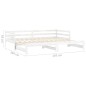 vidaXL Sofá cama extraíble madera maciza de pino blanco 2x(90x200) cm vidaXL Sofá cama extraíble madera maciza de pino blanco 2x(90x200) cm