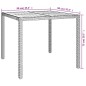 vidaXL Set comedor de jardín 5 piezas con cojines ratán sintético gris vidaXL Set comedor de jardín 5 piezas con cojines ratán sintético gris