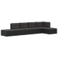 vidaXL Set muebles de jardín 6 piezas y cojines ratán sintético negro vidaXL Set muebles de jardín 6 piezas y cojines ratán sintético negro