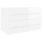 vidaXL Mueble con lavabo madera de ingeniería blanco brillo vidaXL Mueble con lavabo madera de ingeniería blanco brillo