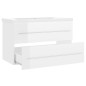 vidaXL Mueble con lavabo madera de ingeniería blanco brillo vidaXL Mueble con lavabo madera de ingeniería blanco brillo