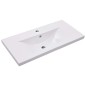 vidaXL Mueble con lavabo madera de ingeniería blanco brillo vidaXL Mueble con lavabo madera de ingeniería blanco brillo
