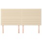 vidaXL Cabeceros 4 unidades de tela color crema 80x5x78/88 cm vidaXL Cabeceros 4 unidades de tela color crema 80x5x78/88 cm