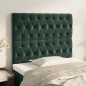 vidaXL Cabeceros 2 unidades de terciopelo verde oscuro 100x7x78/88 cm vidaXL Cabeceros 2 unidades de terciopelo verde oscuro 100x7x78/88 cm