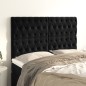 vidaXL Cabeceros 4 unidades terciopelo negro 72x7x78/88 cm vidaXL Cabeceros 4 unidades terciopelo negro 72x7x78/88 cm