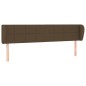 vidaXL Cabecero de tela marrón oscuro 183x23x78/88 cm vidaXL Cabecero de tela marrón oscuro 183x23x78/88 cm