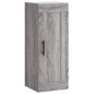 vidaXL Aparador alto madera contrachapada gris Sonoma 34,5x34x180 cm vidaXL Aparador alto madera contrachapada gris Sonoma 34,5x34x180 cm
