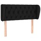 vidaXL Cabecero de tela negro 103x23x78/88 cm vidaXL Cabecero de tela negro 103x23x78/88 cm