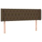 vidaXL Cabecero de tela gris oscuro 147x16x78/88 cm