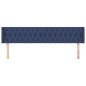 vidaXL Cabecero de tela azul 203x16x78/88 cm vidaXL Cabecero de tela azul 203x16x78/88 cm