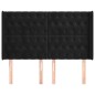 vidaXL Cabecero con orejas de terciopelo negro 147x16x118/128 cm vidaXL Cabecero con orejas de terciopelo negro 147x16x118/128 cm