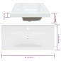 vidaXL Mueble de baño con lavabo madera contrachapada roble ahumado vidaXL Mueble de baño con lavabo madera contrachapada roble ahumado
