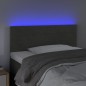 vidaXL Cabecero con LED de terciopelo gris oscuro 100x5x78/88 cm vidaXL Cabecero con LED de terciopelo gris oscuro 100x5x78/88 cm