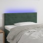 vidaXL Cabecero con LED de terciopelo verde oscuro 100x5x78/88 cm vidaXL Cabecero con LED de terciopelo verde oscuro 100x5x78/88 cm