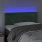 vidaXL Cabecero con LED de terciopelo verde oscuro 100x5x78/88 cm vidaXL Cabecero con LED de terciopelo verde oscuro 100x5x78/88 cm