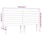 vidaXL Cabecero con luces LED tela gris taupe 160x5x118/128 cm vidaXL Cabecero con luces LED tela gris taupe 160x5x118/128 cm