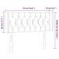 vidaXL Cabecero con LED de tela gris taupe 93x16x78/88 cm vidaXL Cabecero con LED de tela gris taupe 93x16x78/88 cm