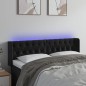 vidaXL Cabecero con LED de terciopelo negro 147x16x78/88 cm vidaXL Cabecero con LED de terciopelo negro 147x16x78/88 cm