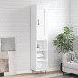 vidaXL Aparador alto madera contrachapada blanco 34,5x34x180 cm vidaXL Aparador alto madera contrachapada blanco 34,5x34x180 cm