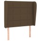 vidaXL Cama box spring con colchón tela marrón oscuro 90x190 cm vidaXL Cama box spring con colchón tela marrón oscuro 90x190 cm