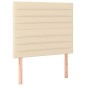 vidaXL Cama box spring con colchón tela color crema 80x200 cm vidaXL Cama box spring con colchón tela color crema 80x200 cm