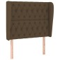 vidaXL Cama box spring con colchón tela marrón oscuro 90x190 cm vidaXL Cama box spring con colchón tela marrón oscuro 90x190 cm