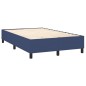 vidaXL Cama box spring con colchón y LED tela azul 120x200 cm vidaXL Cama box spring con colchón y LED tela azul 120x200 cm