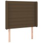 vidaXL Cama box spring colchón y luces LED tela marrón oscuro 90x190cm vidaXL Cama box spring colchón y luces LED tela marrón oscuro 90x190cm