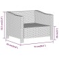 vidaXL Set de muebles de jardín 6 pzas y cojines ratán sintético gris vidaXL Set de muebles de jardín 6 pzas y cojines ratán sintético gris