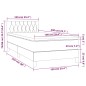vidaXL Cama box spring con colchón tela gris oscuro 100x200 cm vidaXL Cama box spring con colchón tela gris oscuro 100x200 cm