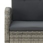 vidaXL Set comedor jardín 9 pzas y cojines ratán sintético gris vidaXL Set comedor jardín 9 pzas y cojines ratán sintético gris