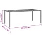 vidaXL Set comedor jardín 9 pzas y cojines ratán sintético gris vidaXL Set comedor jardín 9 pzas y cojines ratán sintético gris