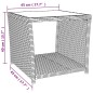 vidaXL Juego salón jardín 3 pzas ratán sintético y acero negro vidaXL Juego salón jardín 3 pzas ratán sintético y acero negro